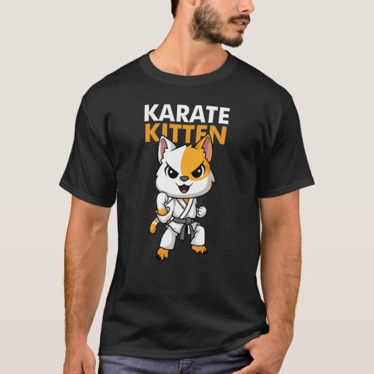 Cat Kitten Karate Tシャツ (正面)