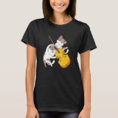 Cat Kitten Playing Cello Cat  Cello Player Cellist Tシャツ (正面)