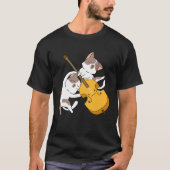 Cat Kitten Playing Cello Cat  Cello Player Cellist Tシャツ (正面)