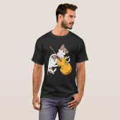Cat Kitten Playing Cello Cat  Cello Player Cellist Tシャツ (正面フル)