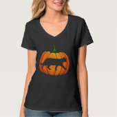 Cat kitten Pumpkin Halloween  cat Tシャツ (正面)
