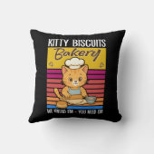 Cat Kneading Baker Kitty Biscuits We Knead Em You クッション (裏面)