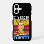 Cat Kneading Baker Kitty Biscuits We Knead Em You iPhone 16ケース (裏面)