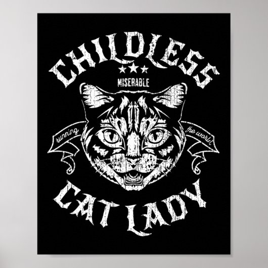 Cat Lady For Kamala Harris 2024フェミニスト投票 ポスター (正面)