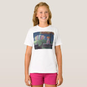 Cat Lady in the park T-Shirt Tシャツ (正面フル)