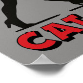 Cat Lady - Tuxedo Cats Lover- Comic Art Graphic ポスター (角)