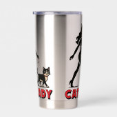 Cat Lady - Tuxedo Cats Lover - Comic Art Graphic 保温保冷タンブラー (右面)