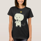 cat  lamp thinking tシャツ (正面)