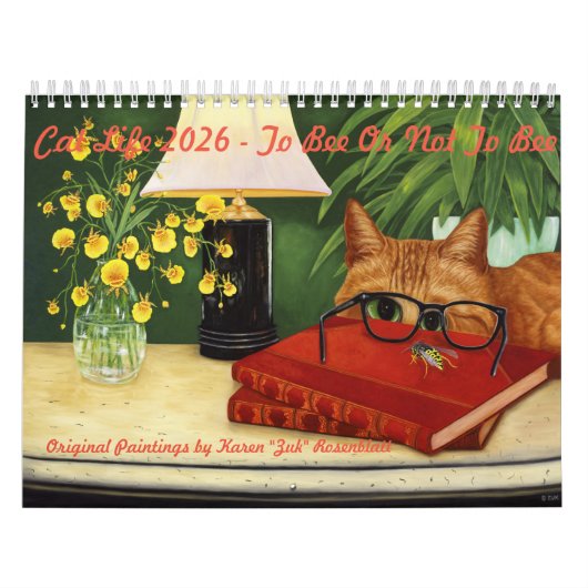 Cat Life 2026 Calendar "To Bee Or Not To Bee" カレンダー (カバー)
