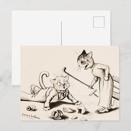 Cat Life by Louis Wain ポストカード (正面/裏面)