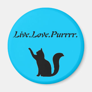 Cat Live Love Purr マグネット