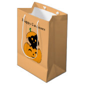 Cat-lloween Bolsa de regalo ミディアムペーパーバッグ (正面アングル)