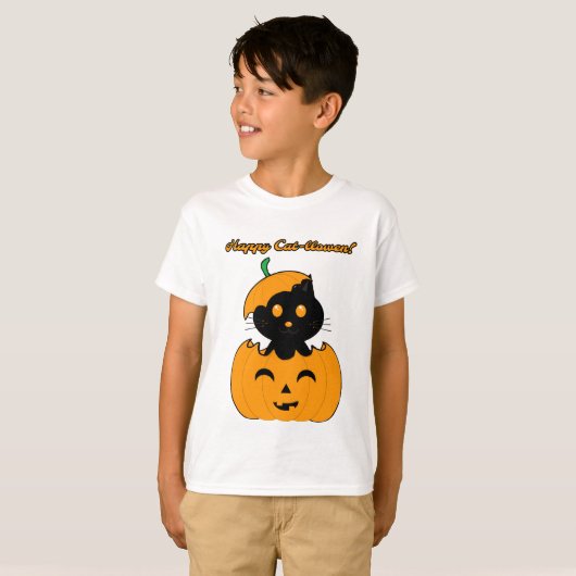 Cat-lloween Tシャツ (正面フル)