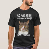 Cat Logic I Need Not Had From The Box I Wan Tシャツ (正面)