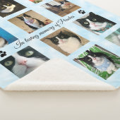 Cat Loss Memorial 12 Photo Sherpa Blanket シェルパブランケット (3/4)