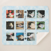 Cat Loss Memorial 12 Photo Sherpa Blanket シェルパブランケット (正面(横))