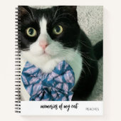 Cat Loss Memorial Memory Photo Poem Journal ノートブック (正面)