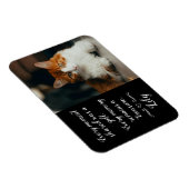 Cat Loss Memorial Personalized Photo Pet Name マグネット (右側)