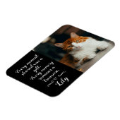 Cat Loss Memorial Personalized Photo Pet Name マグネット (左側)