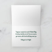 Cat Loss Sympathy Card Personalized Photo Pet Name カード (内部)