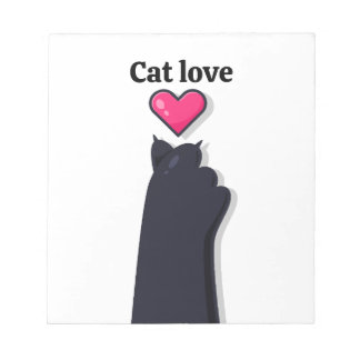 cat love ノートパッド