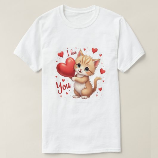 Cat love  tシャツ (デザイン正面)