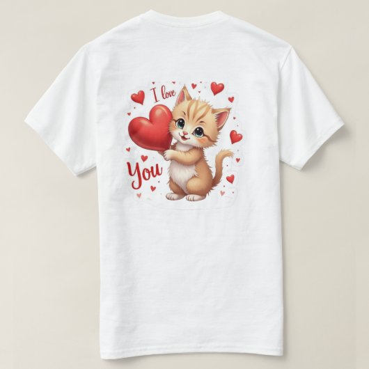 Cat love  tシャツ (デザイン裏面)