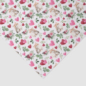 Cat Love Valentine Tissue Paper in White 薄葉紙 (詳細)