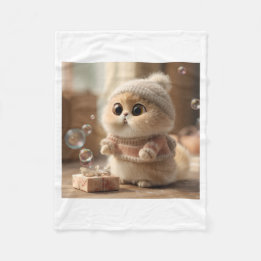 cat lover フリースブランケット