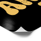 Cat Lover 1976 Birthday Retro 50th Bday Ukulele ポスター (コーナー)