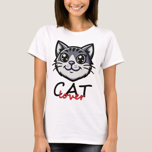 Cat Lover - Cat Design Tシャツ (正面)
