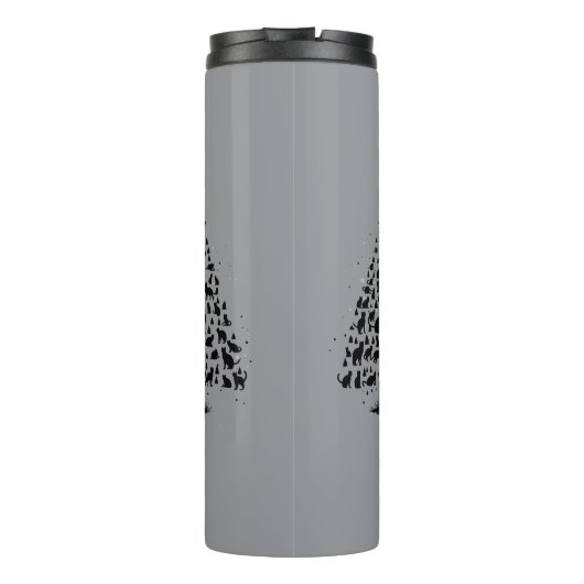 Cat Lover Christmas Tree 1 タンブラー (裏面)