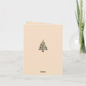 Cat Lover Christmas Tree 2 ノートカード (裏面)