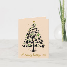 Cat Lover Christmas Tree 2 ノートカード