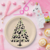 Cat Lover Christmas Tree 2 ペーパープレート (パーティー)