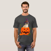 Cat Lover Gifts Funny Siamese Pumpkin Halloween Tシャツ (正面フル)