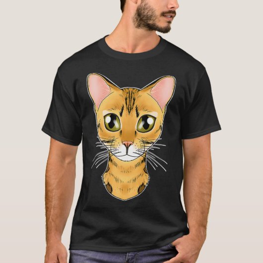 Cat Lover I Cat Face I Bengal Cat christmas  Tシャツ (正面)