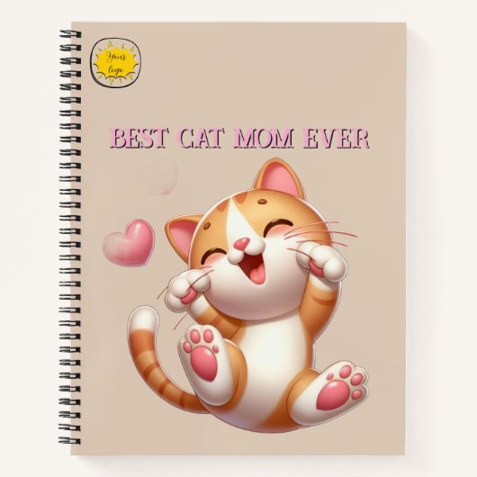 Cat lover Mom Photo  ノートブック (正面)
