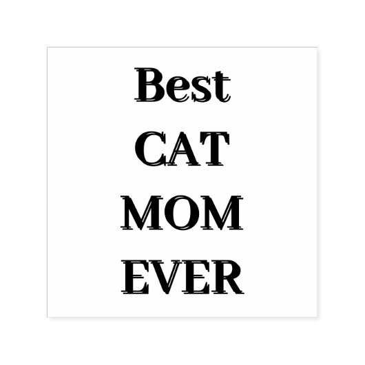 Cat lover Mom Photo  orange セルフインキングスタンプ (デザイン)