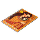 Cat lover Mom Photo  orange ノートブック (左側)