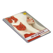 Cat lover Mom Photo orange ノートブック (右側)