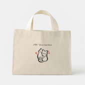 Cat Lover Mom’s Tote Bag for Women ミニトートバッグ (裏面)
