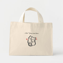 Cat Lover Mom’s Tote Bag for Women ミニトートバッグ