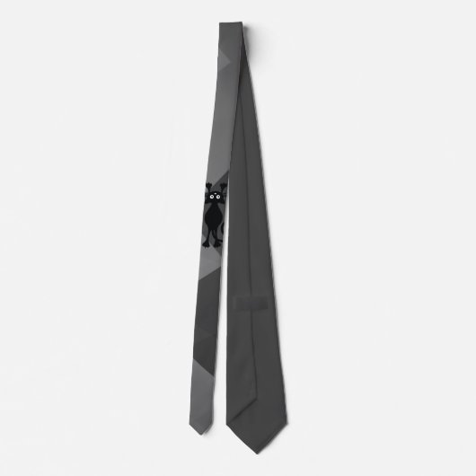 cat lover neck tie ネクタイ (裏面)