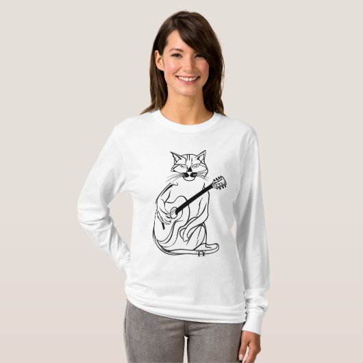 Cat lover Noir Tシャツ (正面フル)