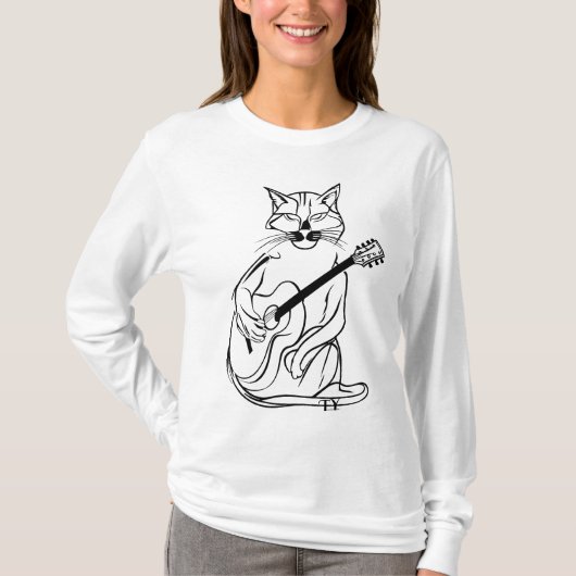 Cat lover Noir Tシャツ (正面)