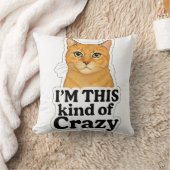 - “Cat Lover’s Humor Pillow – Orange Cat Design” クッション (ブランケット)