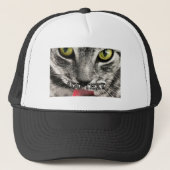 Cat Lover Terrible Look with ADD TEXT Printed-Cap キャップ (正面)