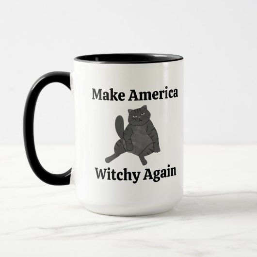 Cat Lover Zodiac Tarot Astrology Whimsy Feminist マグカップ (左)