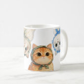 Cat lovers コーヒーマグカップ (正面右)